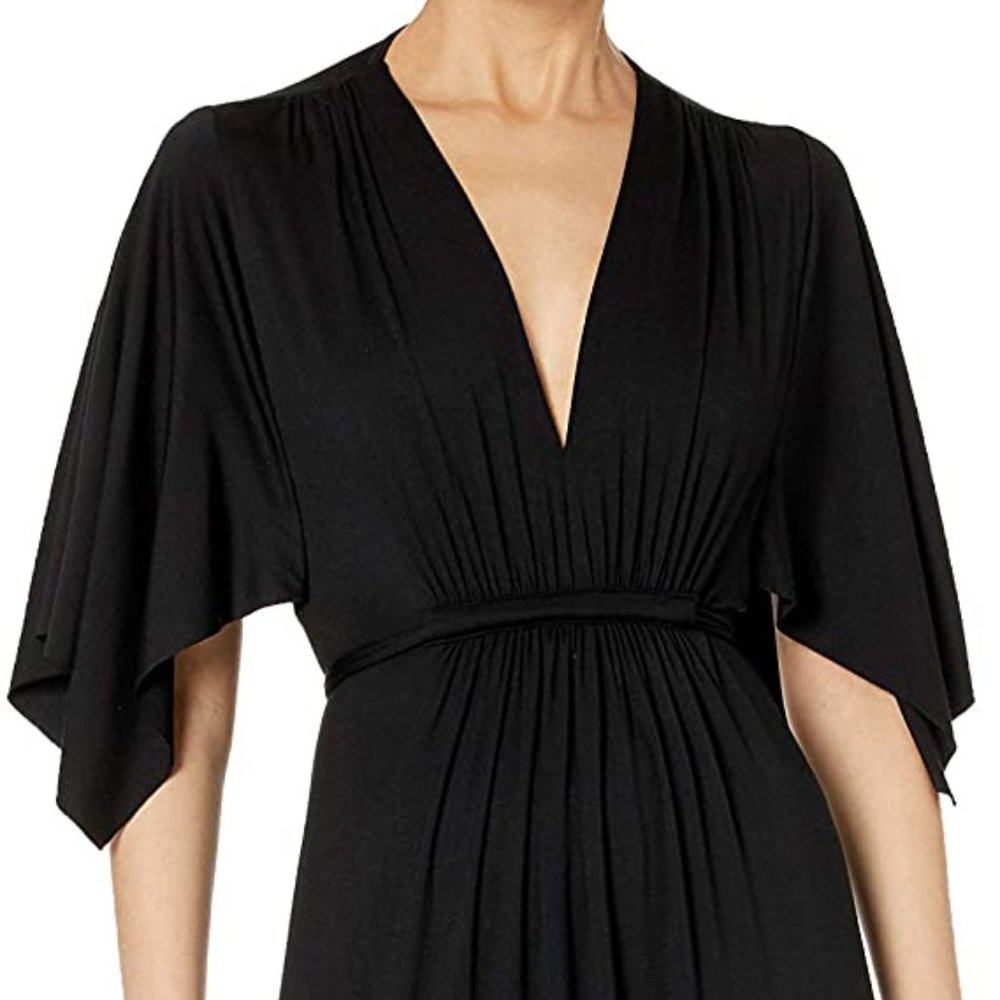 Rachel Pally short sleeve black maxi dress, size small